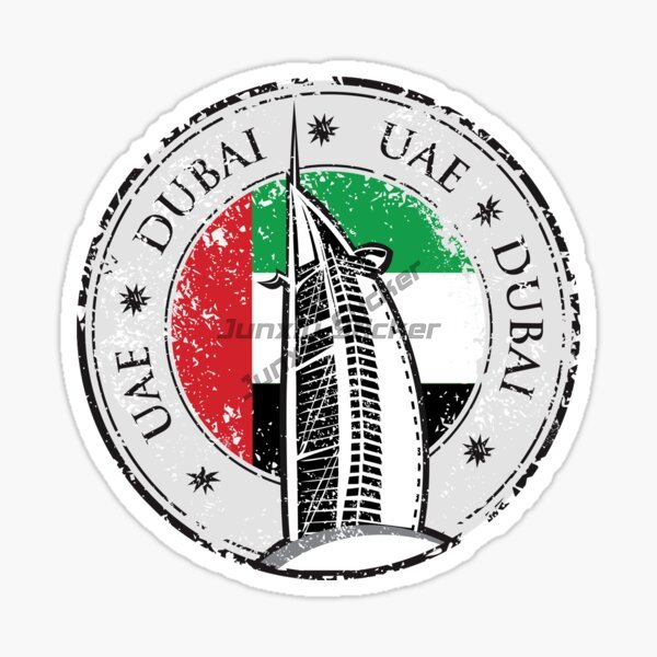 Car Accessories Uae - BAE Dubai Dairesel Ulusal Bayrak Amblemi