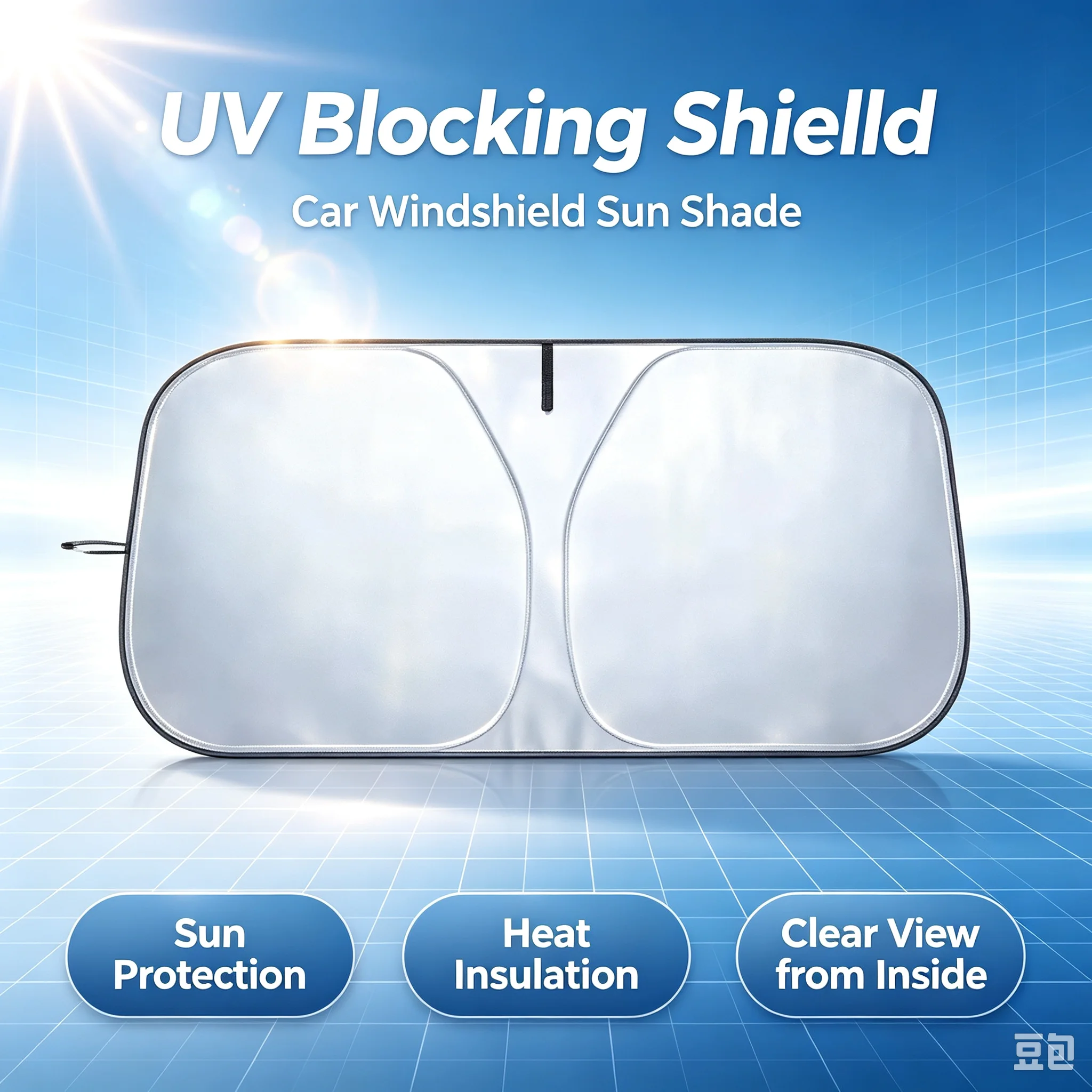 Automatic Car Sunshade - Araba Ön Camı Güneşlik UV Korumalı