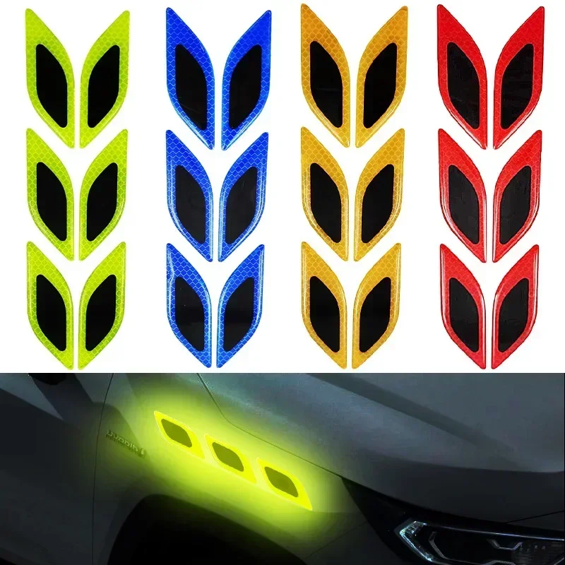 6 adet/takım araba yansıtıcı ç - Car Accessories Exterior incelemesi ve fiyatı