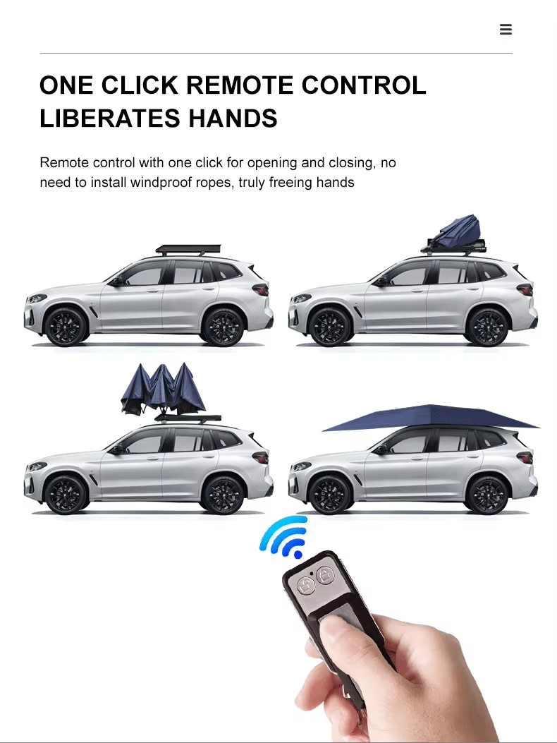 2024 Yeni Ürün Toptan 3.8m*2.7 - Automatic Car Sunshade incelemesi ve fiyatı